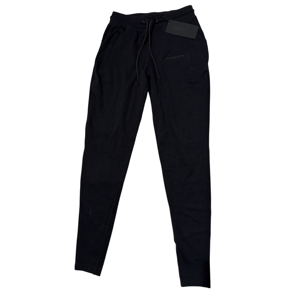 NEW ALPHALETE Women's Essential Core Jogger Black Sz S